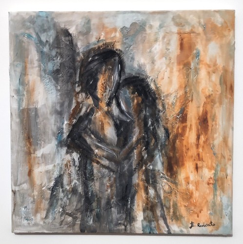 Quadro astratto dipinto - , a