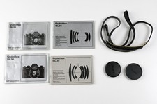 Tracolla, Tappi e libretto istruzioni per Rolleiflex SL35 originali Rollei
