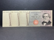 3 Banconote 1000 Lire Verdi