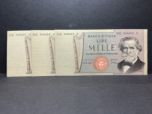 Banconote 1000 lire verdi - banconote,