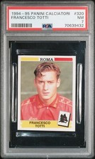 figurine Francesco Totti 1994/95 panini calciatori PSA 7 esordienti