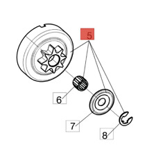 EFCO KIT CAMPANA FRIZIONE 3/8"