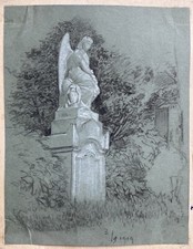 Scultura Donna Angelo Nel