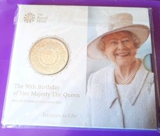 Moneta Da 5 Sterline Per Il 90° Compleanno Della Regina 2016 , IN nickel Offerta