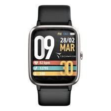 Techmade move smartwatch black silver