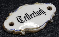 Targa in porcellana piatto