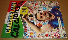 ALBUM FIGURINE CALCIATORI CALCIOFLASH 1991 VUOTO + 6 FIGURINE EUROFLASH/PANINI