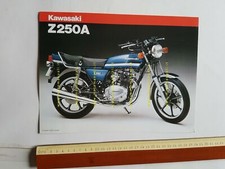 Kawasaki Z 250 A depliant originale moto TESTO INGLESE