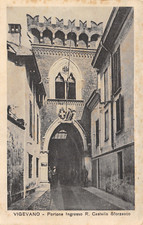 AL9-37D) VIGEVANO PORTONE INGRESSO CASTELLO SFORZESCO ANIMATA PAVIA