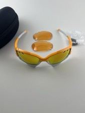 Oakley Jawbone Atomic arancione fuoco iridio ventilato + persimmon 04-206 icone bianche