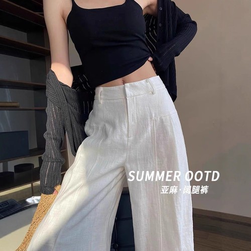 Pantaloni donna lino ramie - pantaloni,