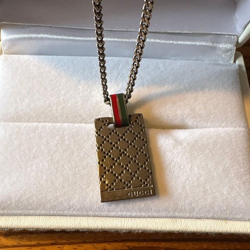 Collana gucci diamante plate - collana,