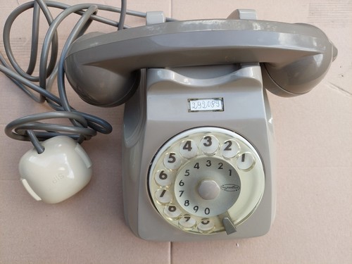 Telefono fisso vintage disco - vintage,