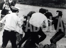 Foto vintage UK, Lotta per i polli in batteria, anni 70, stampa 20X15 cm