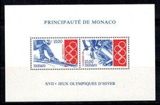 Monaco 1994 Mi. Bl. 61 Foglietto 100% Nuovo ** Olimpiadi Invernali, Lillehammer