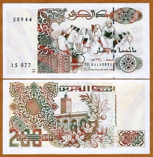 Algeria 200 dinari 1992 - algeria,,