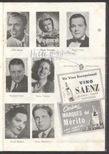 Programme Colon Theatre H Reggiani Opera Soprano Original Signed 1947