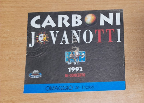 Carboni jovanotti 1992 - carboni, in