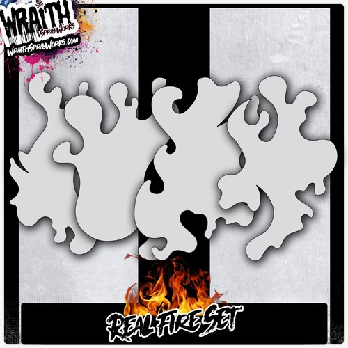 Set stencil real fire - set,