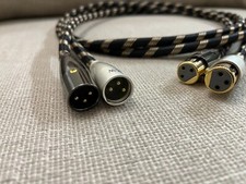 COPPIA CAVI HIFI BILANCIATI XLR 3 PIN SKW MALE TO FEMALE MICROFONO CD 1,5 mt.