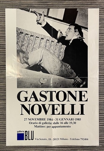 Gastone novelli poster - novelli, art