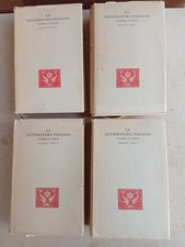 La letteratura italiana Storia e testi Vol. 64 Tomi I, II, III, IV - Ricciardi 