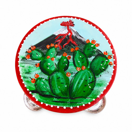 Tamburello siciliano dipinto - , a