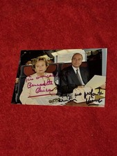 Photo Dédicacée Autograph Bernadette Chirac  Jacques Chirac