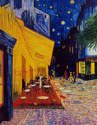Vincent van gogh stampe - vincent, caffè