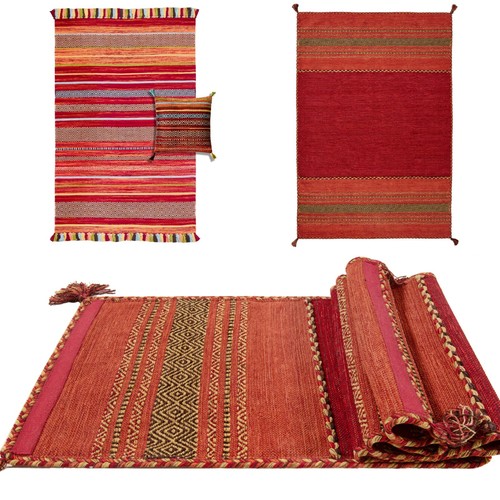 Tappeto kilim indiano fatto - indiano,
