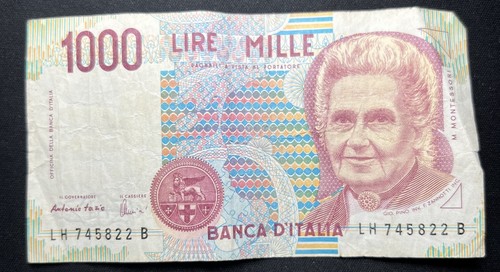 Lotto banconote 1000 lire - banconote,