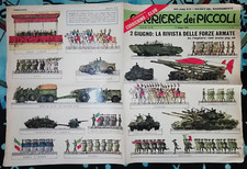 SOLDATINI DI CARTA CORRIERE DEI PICCOLI LA RIVISTA DELLE FORZE ARMATE - 1964