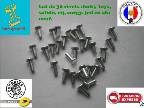Lot rivets tête - 30,