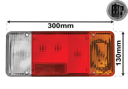 Faro posteriore van wezel - wezel, lato