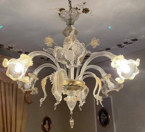 Lampadario vetro murano - in,