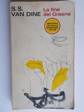 La fine dei Greene	Van Dine Mondadori	1964 libro	biblioteca giallo	philo vance
