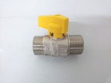 VALVOLA A SFERA GAS 3/4 MASCHIO A FARFALLA