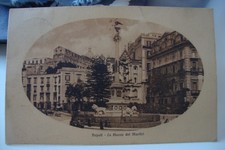 cartolina viaggiata 1910 ritratto ovale - Napoli - piazza dei martiri
