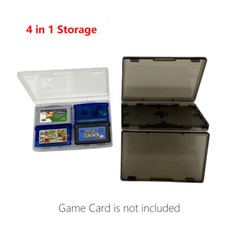 Custodia protettiva scatola di immagazzinaggio 4 in 1 per GameBoy GBA GBASP porta carte cartuccia gioco