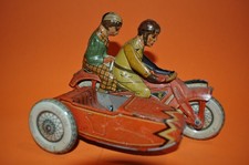 RARA MOTO TCO Tippco TIN windup con sidecar, rosso Germania 1936