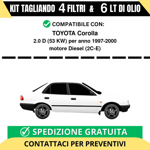 Tagliando per toyota corolla - tagliando,