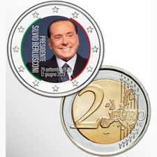 2 EURO - SILVIO BERLUSCONI - SUBITO DISPONIBILE!!!