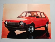 Fiat Ritmo 60 Cl , Depliant Bifacciale Informazione Pubblicitaria Quattroruote 