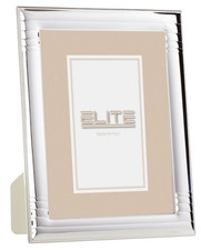 CORNICE PORTAFOTO IN ARGENTO  PORTA FOTO 15X20 RETRO LEGNO BIANCO ER210/4X