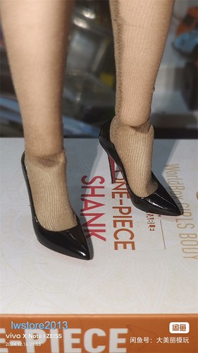 Black high heels shoes - 1/6,