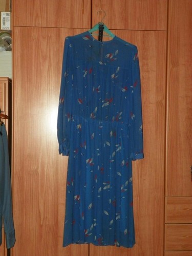 Abito donna fantasia blu - , o