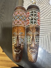 Maschera legno maya - maschera,