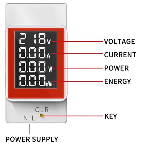 Misuratore elettricità - di,