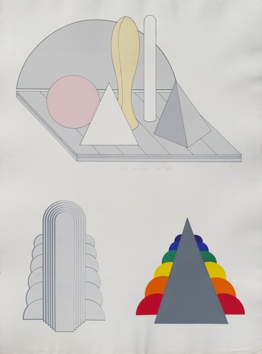 Lucio del pezzo - lucio, screenprint
