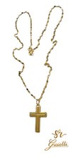 Collana ORO GIALLO 45cm Con Croce senza Crocifisso In Oro 18kt 750 List 445€